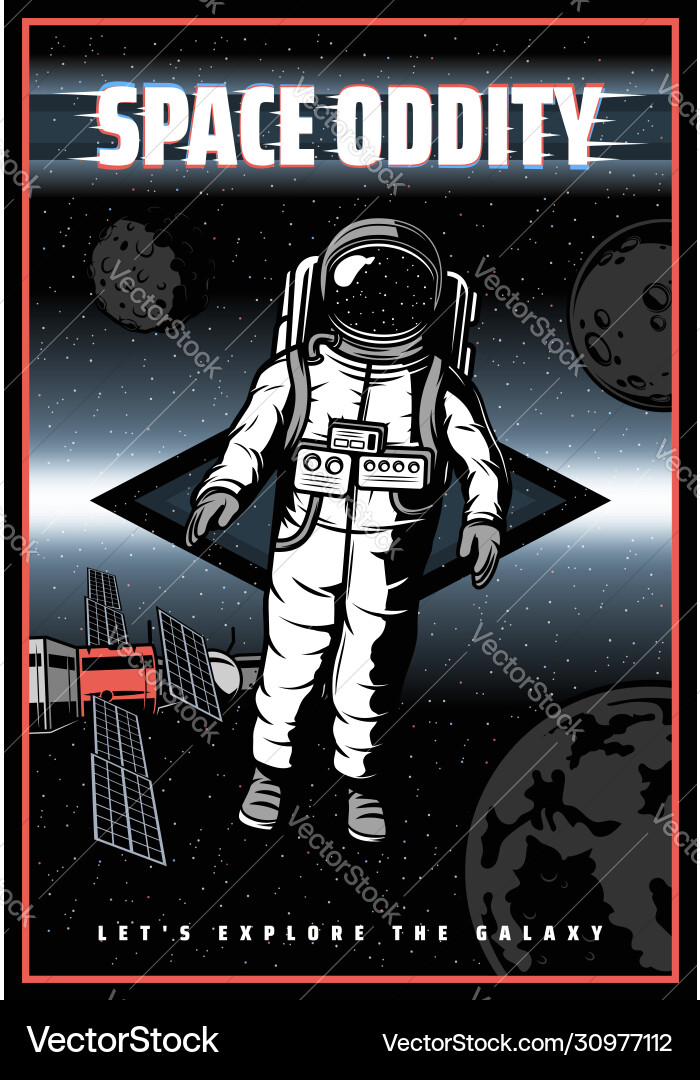Weltraumradition Galaxie Astronaut Planeten Satelliten Weltraumradition Galaxie Astronaut Planeten Satelliten vektorbild