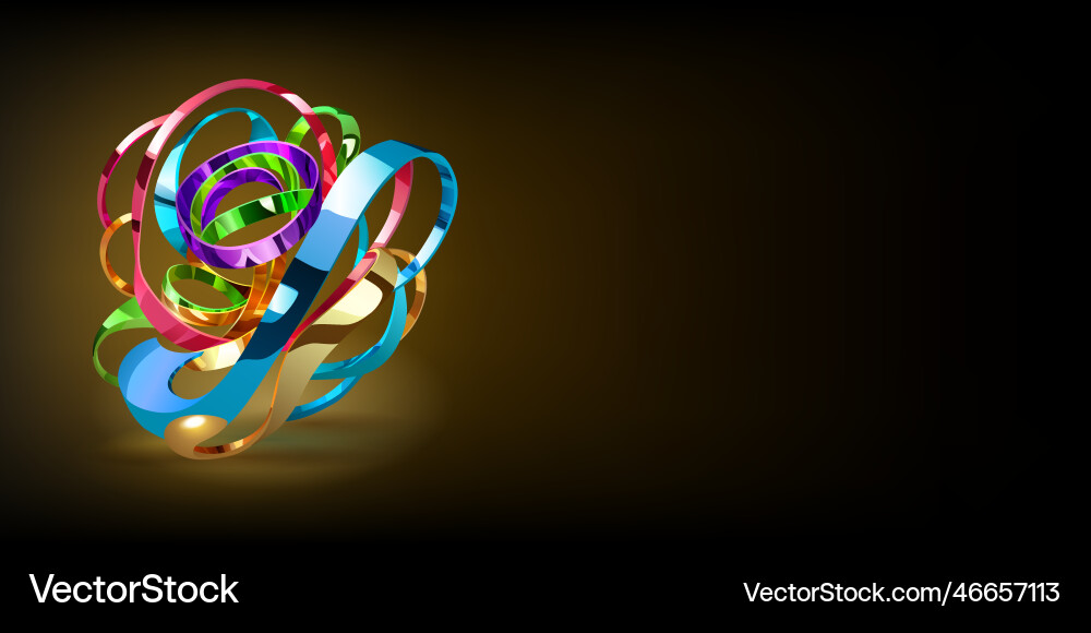 Abstract background with a figure of intertwined vector image