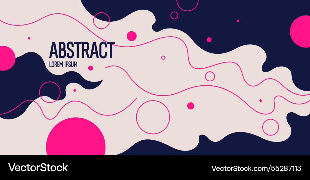Abstract composition with dynamic and geometric Abstract composition with dynamic and geometric Vector Image
