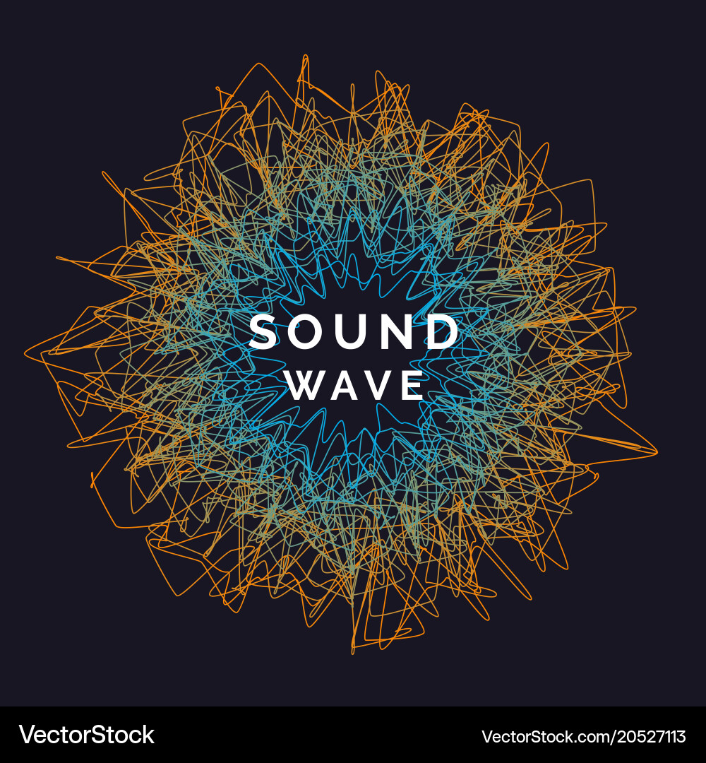 Abstract Dynamic Waves Background vector image