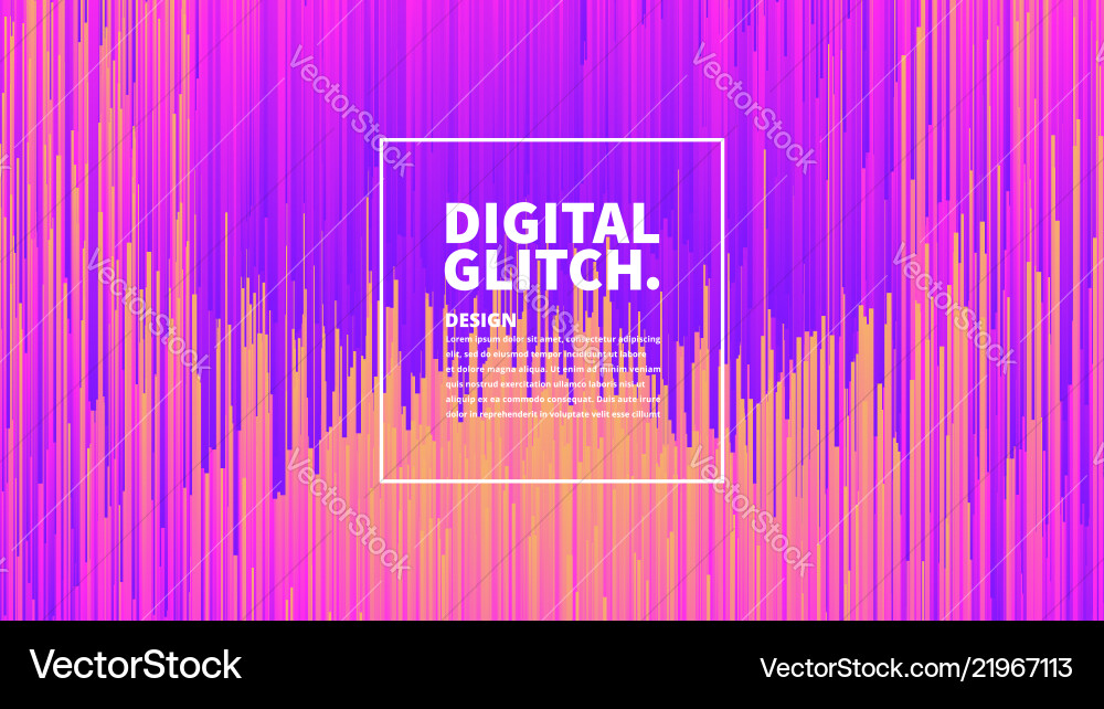 Digital glitch effect abstract background Digital glitch effect abstract background vector image