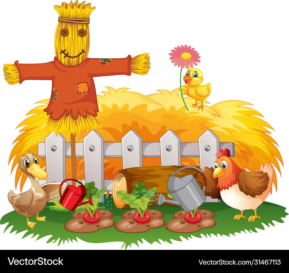 Farm Animals Background Royalty Free Vector Image