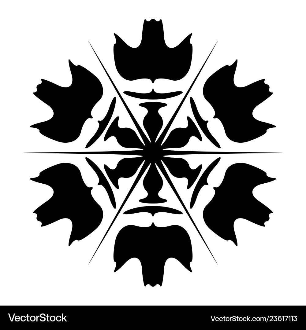 Simple snowflake isolated Simple snowflake isolated vector image