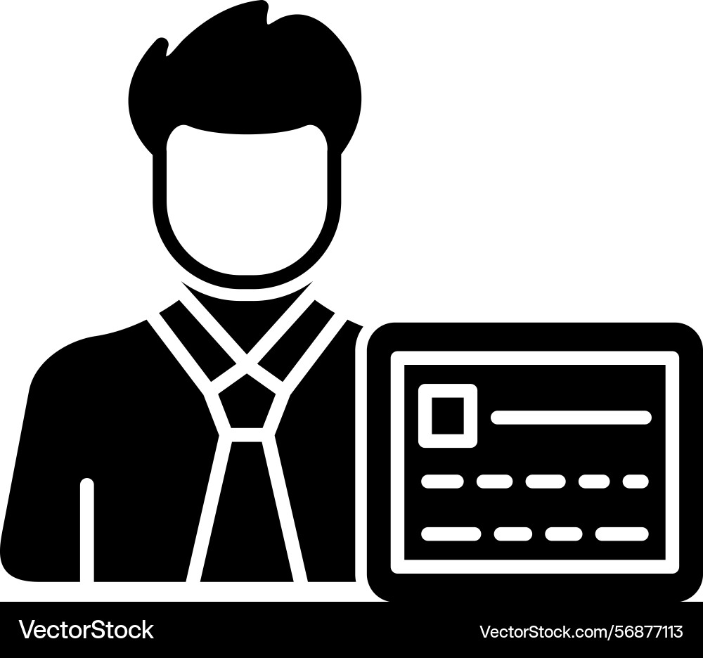 User coding icon vector image