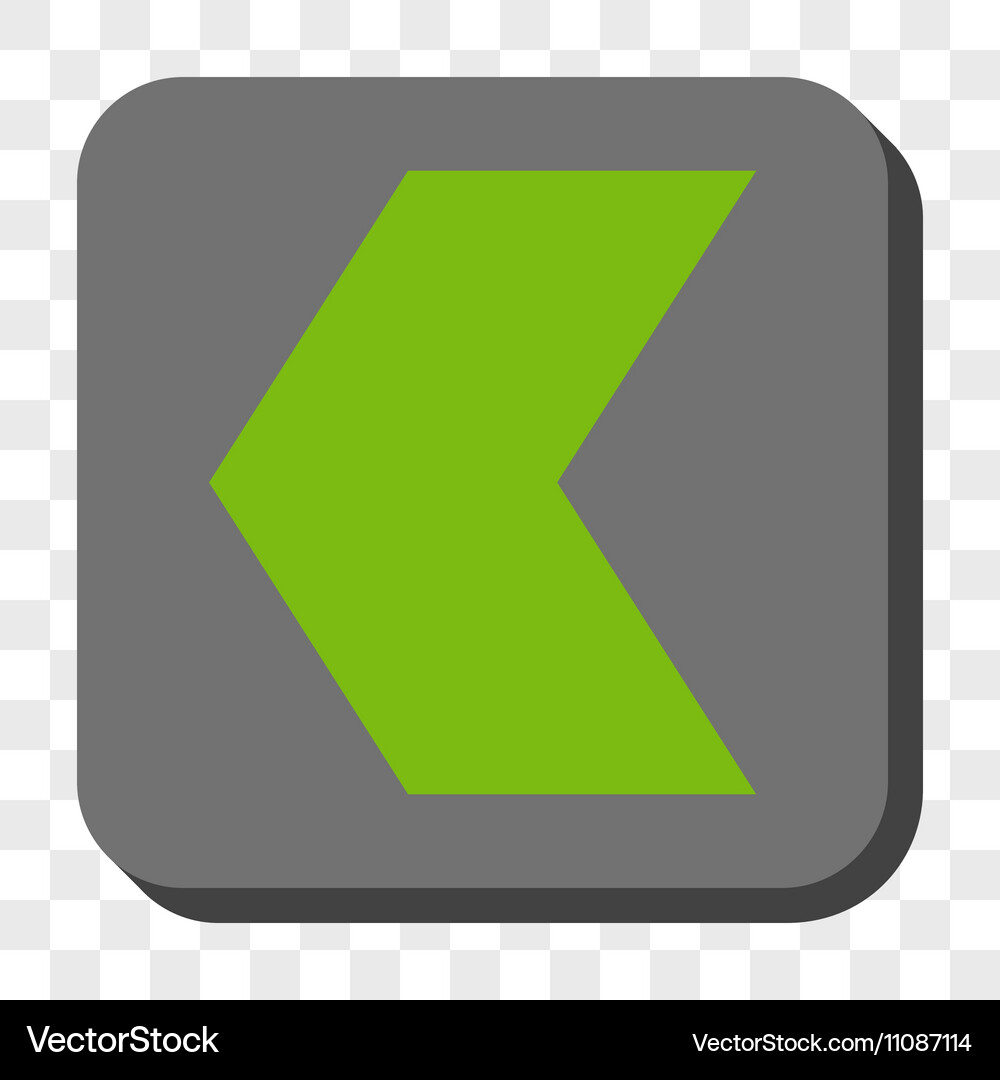 Direction left rounded square button Vector Image