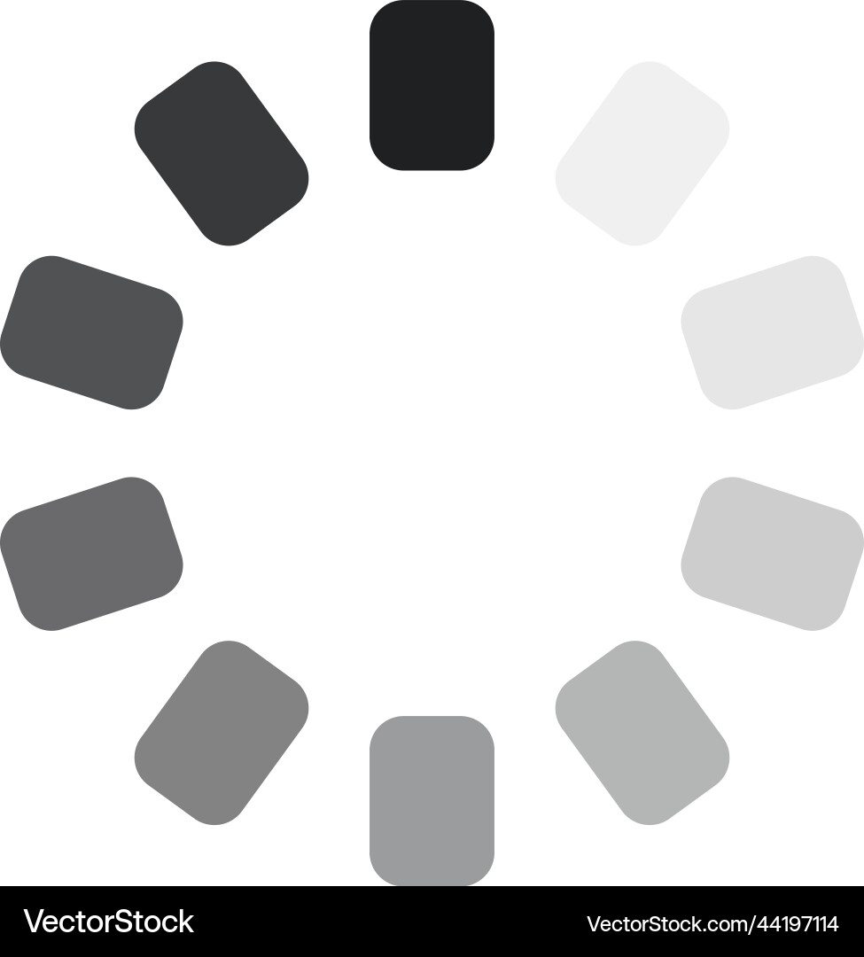 Loading icon round process indicator upload Loading icon round process indicator upload vector image
