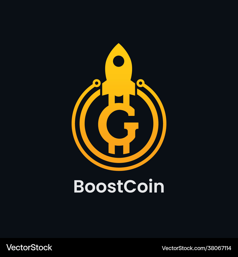 Rocket G Coin Logo - Finance & Crypto – Royalty-Free Vector | VectorStock
