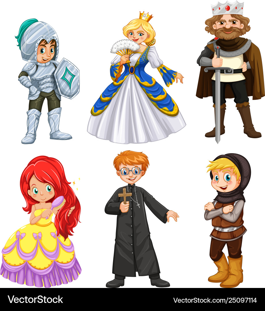 Set different character Vector Image