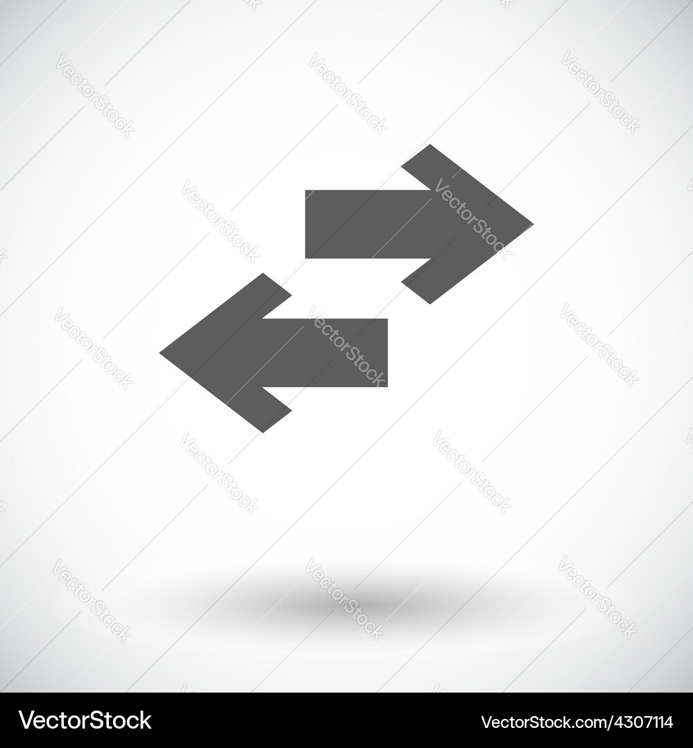 Single Arrow Icon Vector Image