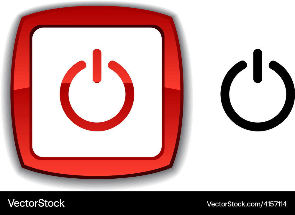 Switch button Vector Image