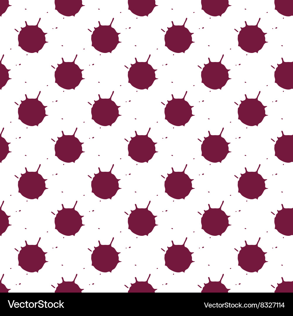 Wine Blot Pattern - Red Splatters vector image