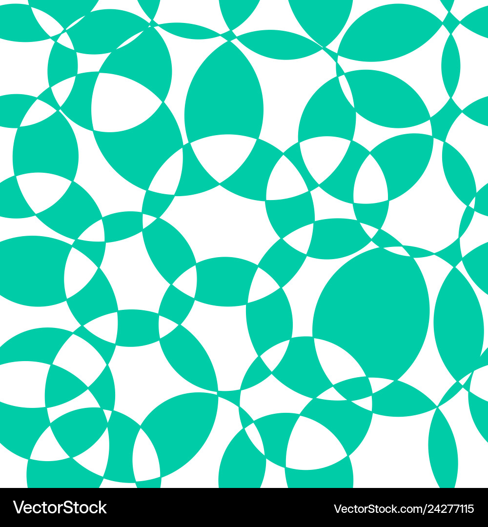 Abstract background teal intersecting circles Abstract background teal intersecting circles vector image