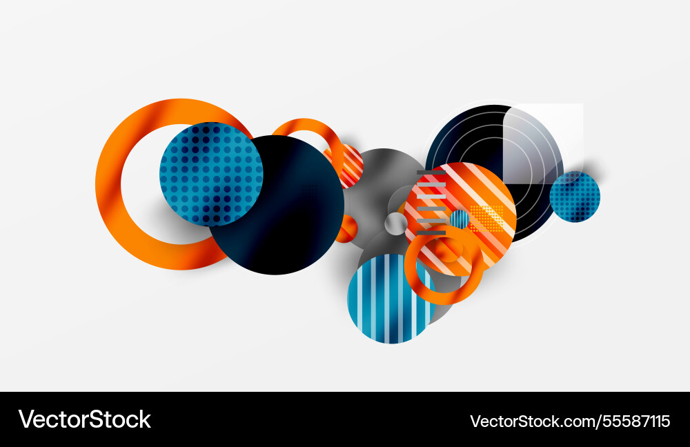 Abstract geometric background with overlapping Abstract geometric background with overlapping Vector Image