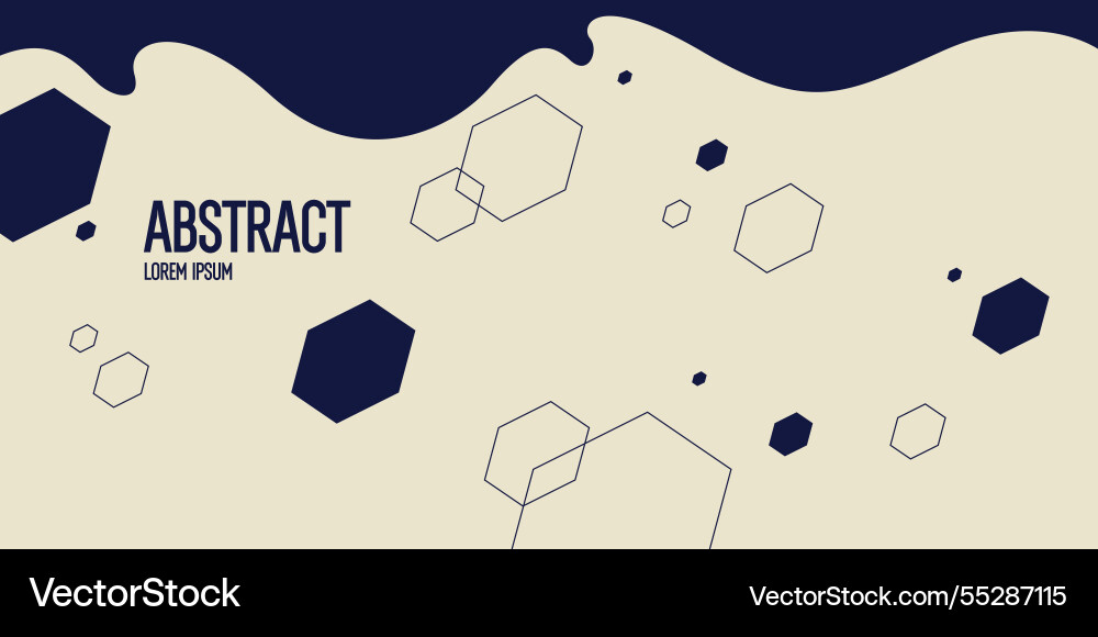 Background with abstract shapes a template vector image