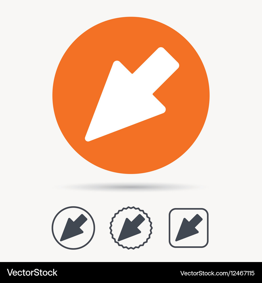 Cursor icon computer position marker sign Vector Image