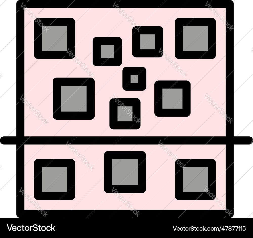 Digital code reader icon flat vector image