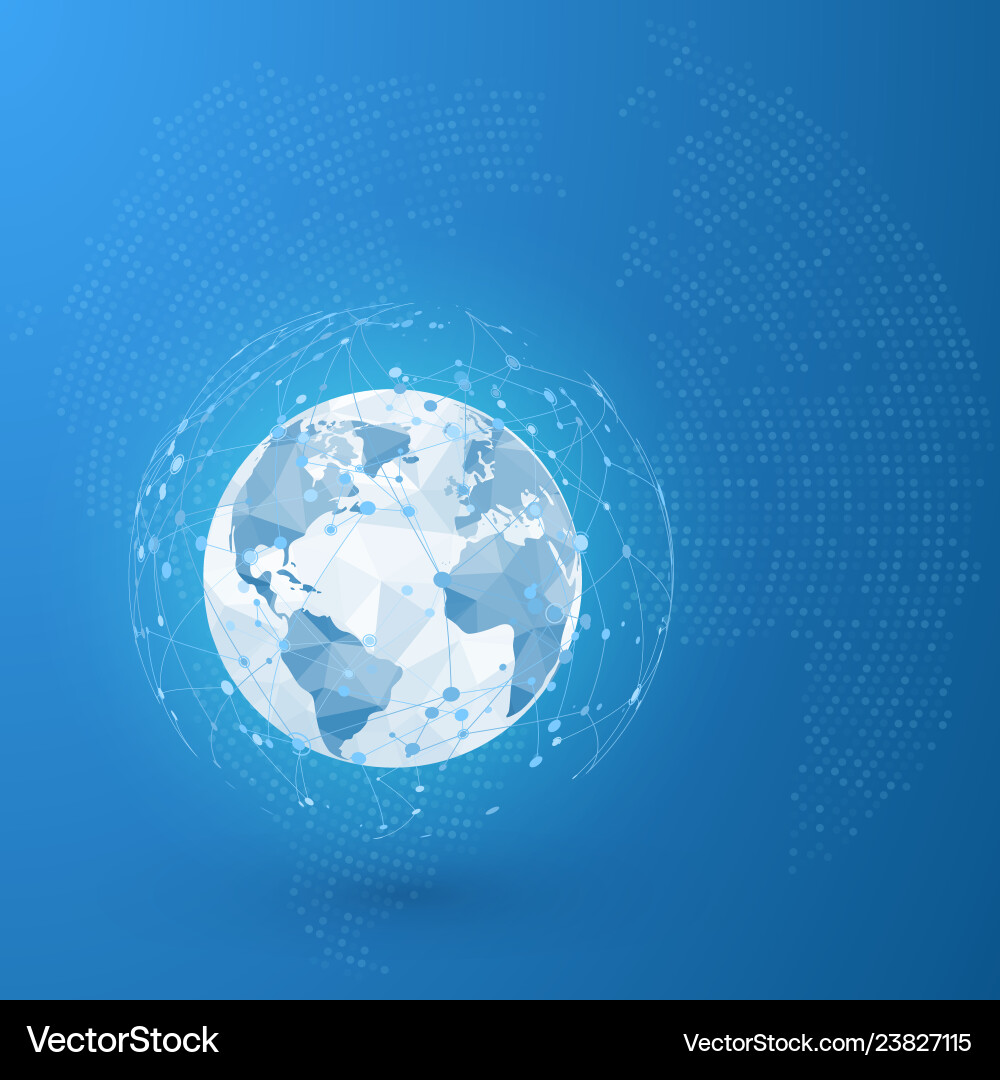 Global Network Connection vector image