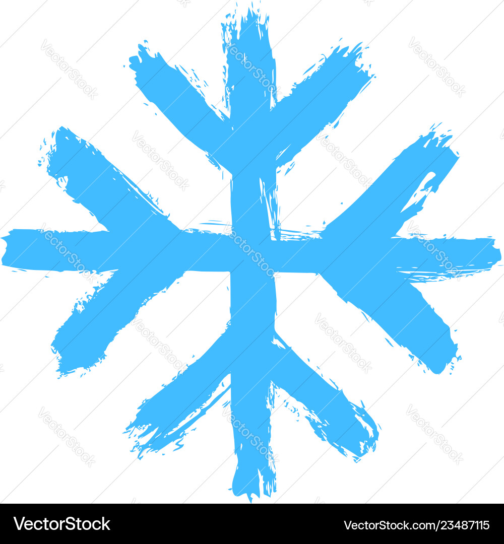 Snowflake 01 from set 05 drawing of a snow flake Snowflake 01 from set 05 drawing of a snow flake vector image