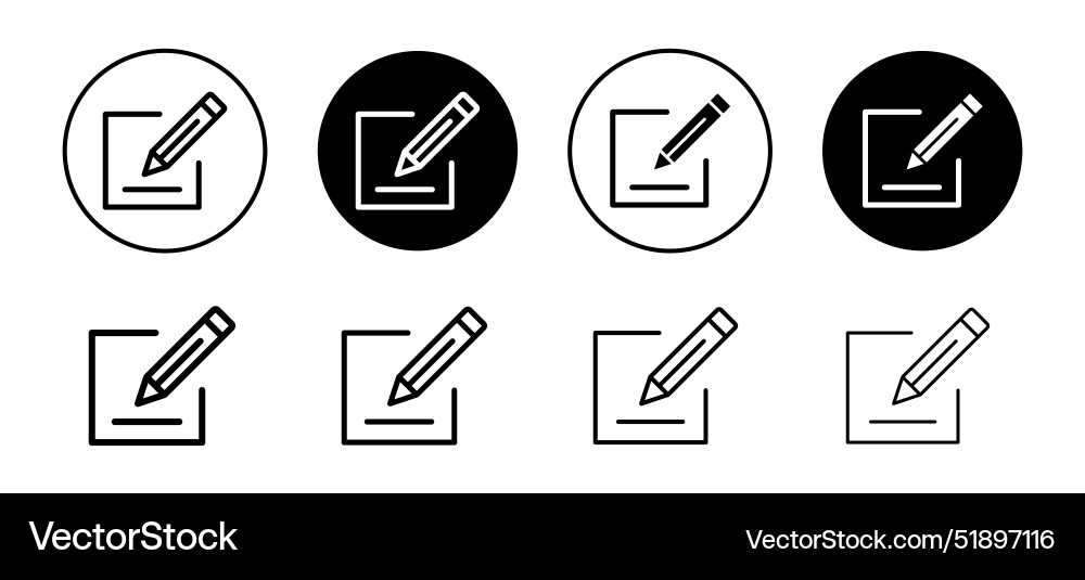Edit text icon set collection for web Edit text icon set collection for web vector image