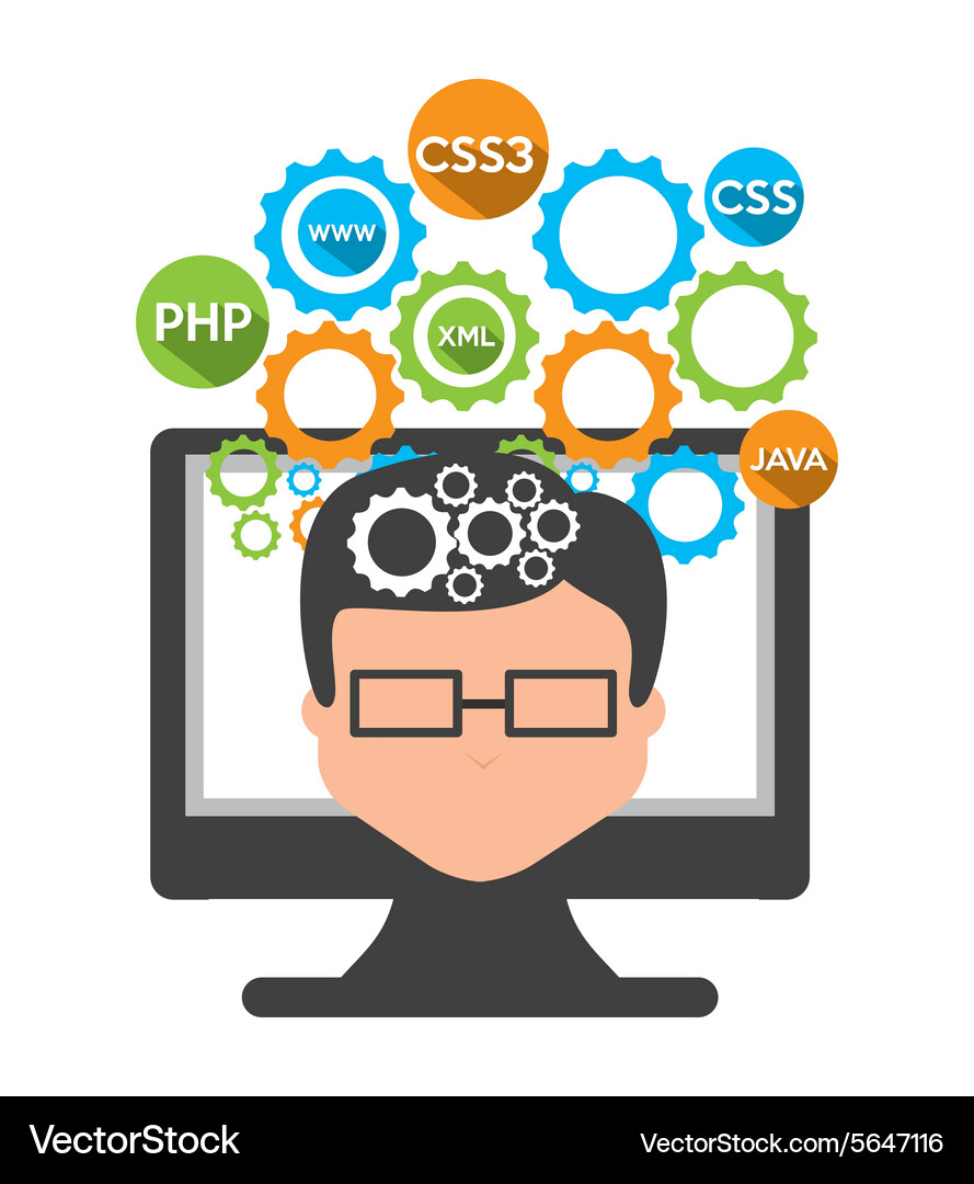 Software development Vector Image