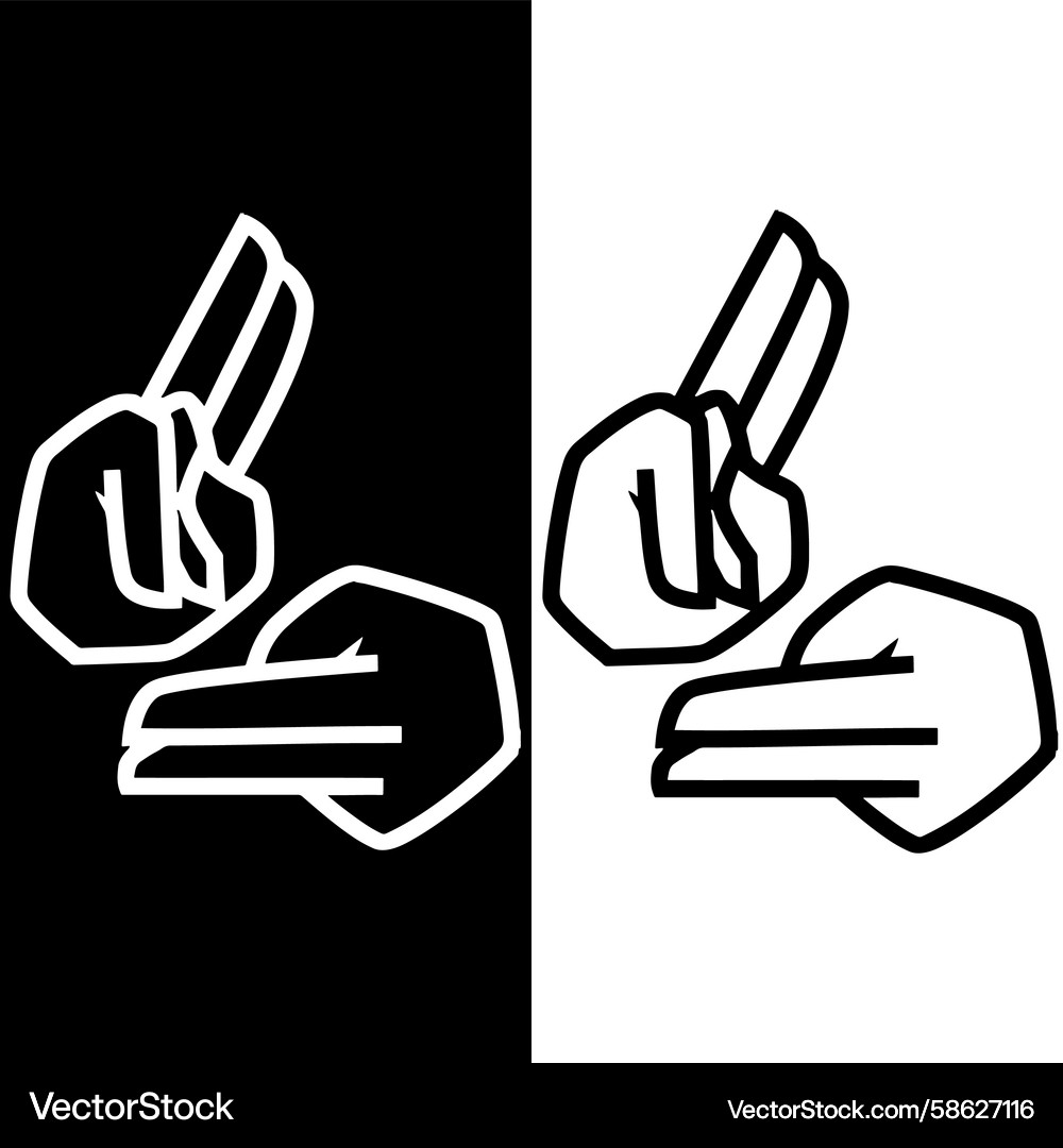 Unity through sign language Unity through sign language Vector Image
