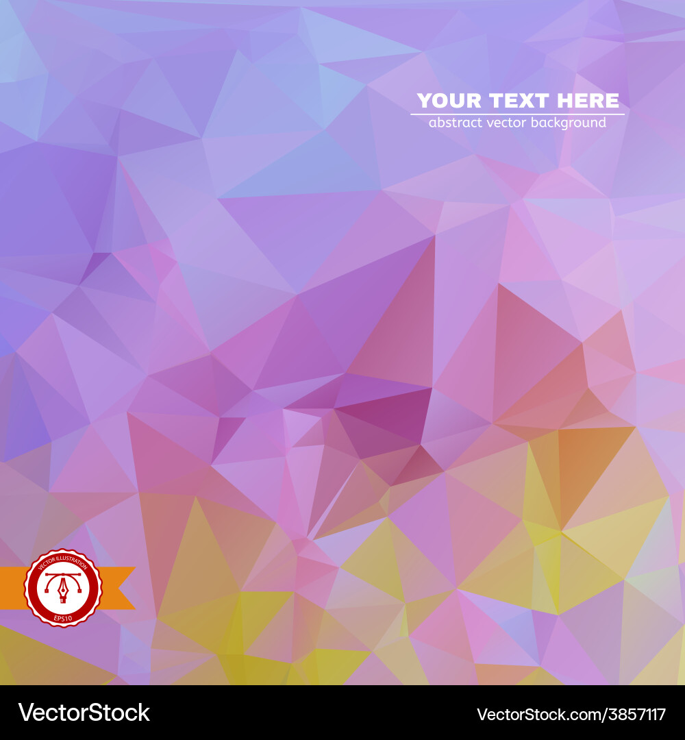 Abstract colorful triangles background vector image