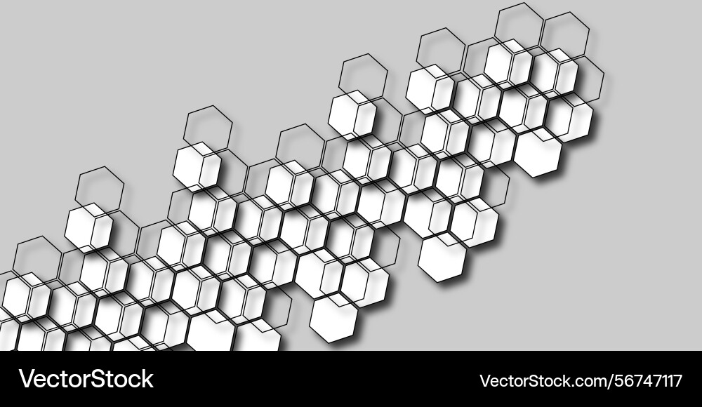 Abstract hexagon background Vector Image