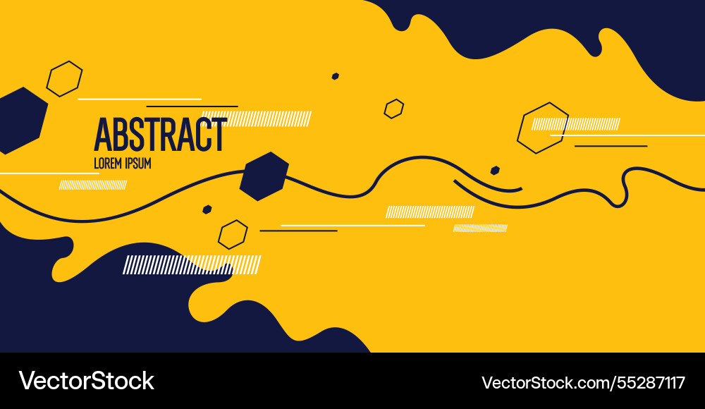 Background with abstract shapes a template vector image