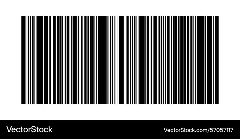 Barcode isolated on color background code stripes Vector Image