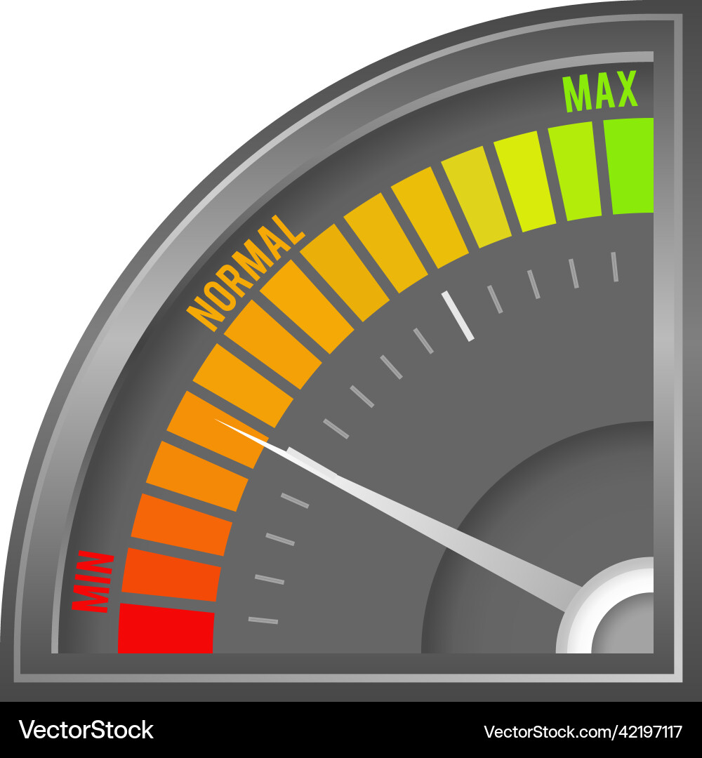 Dark corner meter level indicator dashoboard Dark corner meter level indicator dashoboard vector image