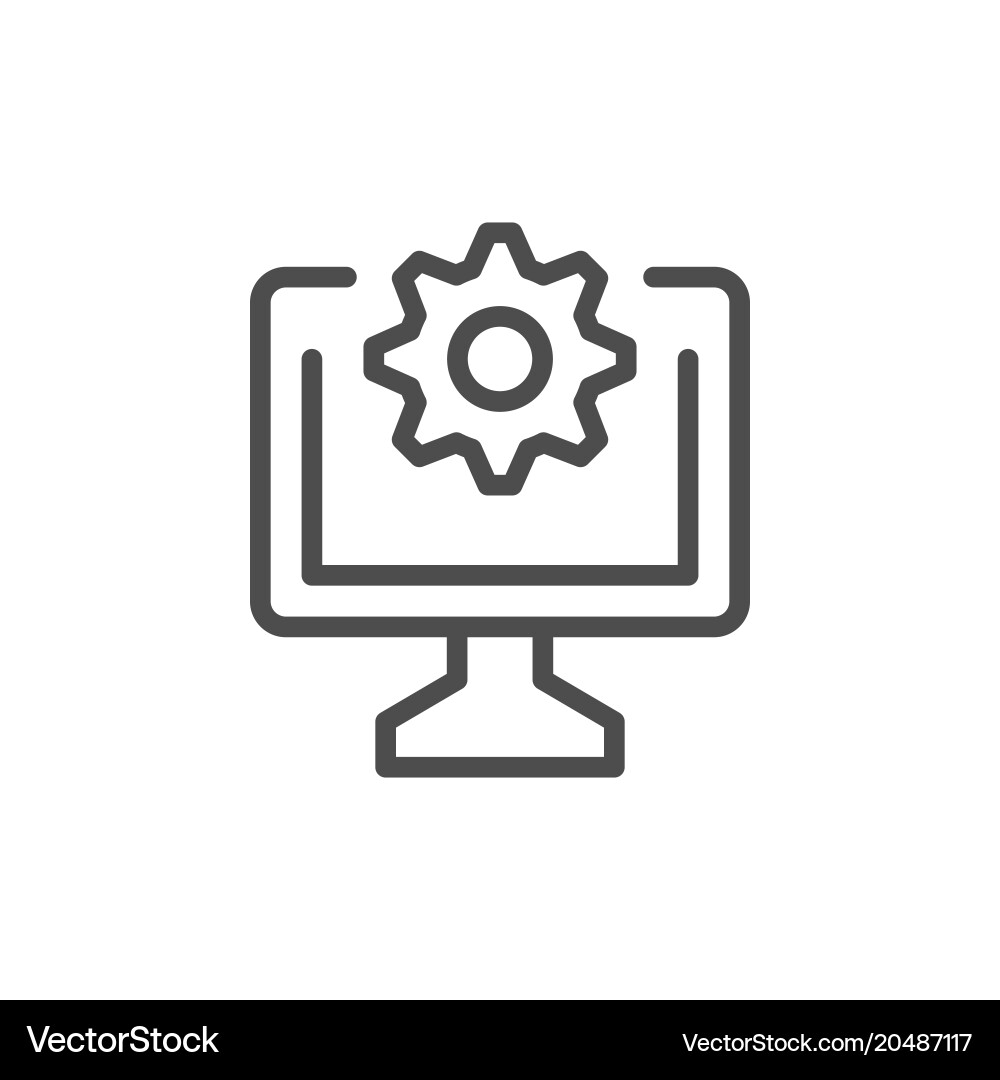 Settings Icon - Computer vector image