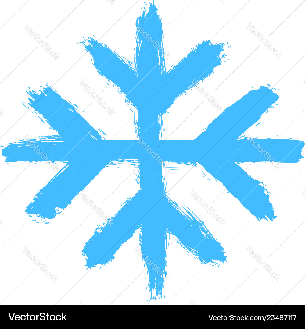 Snowflake 03 from set 05 drawing of a snow flake Snowflake 03 from set 05 drawing of a snow flake vector image