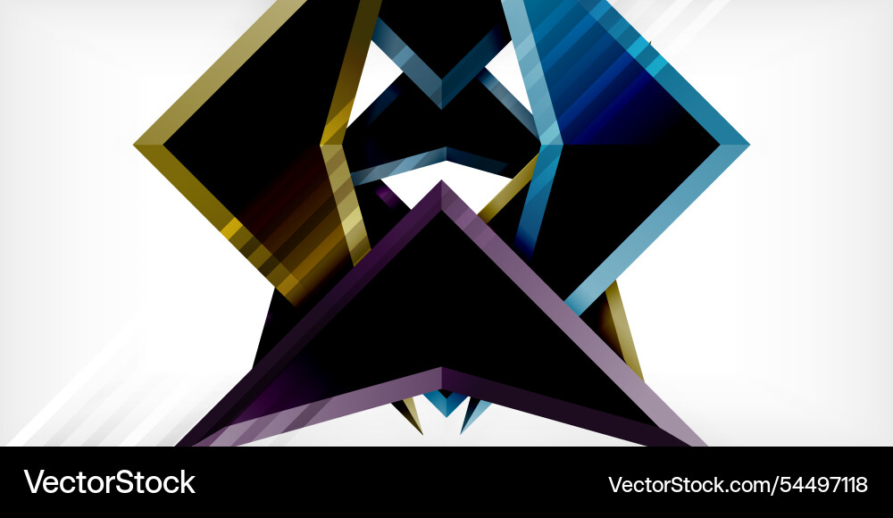 Arrows with 3d effect abstract background Arrows with 3d effect abstract background vector image