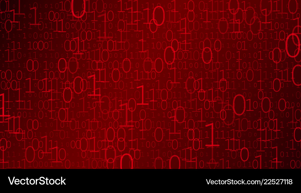 Binary Code Background Vector Image