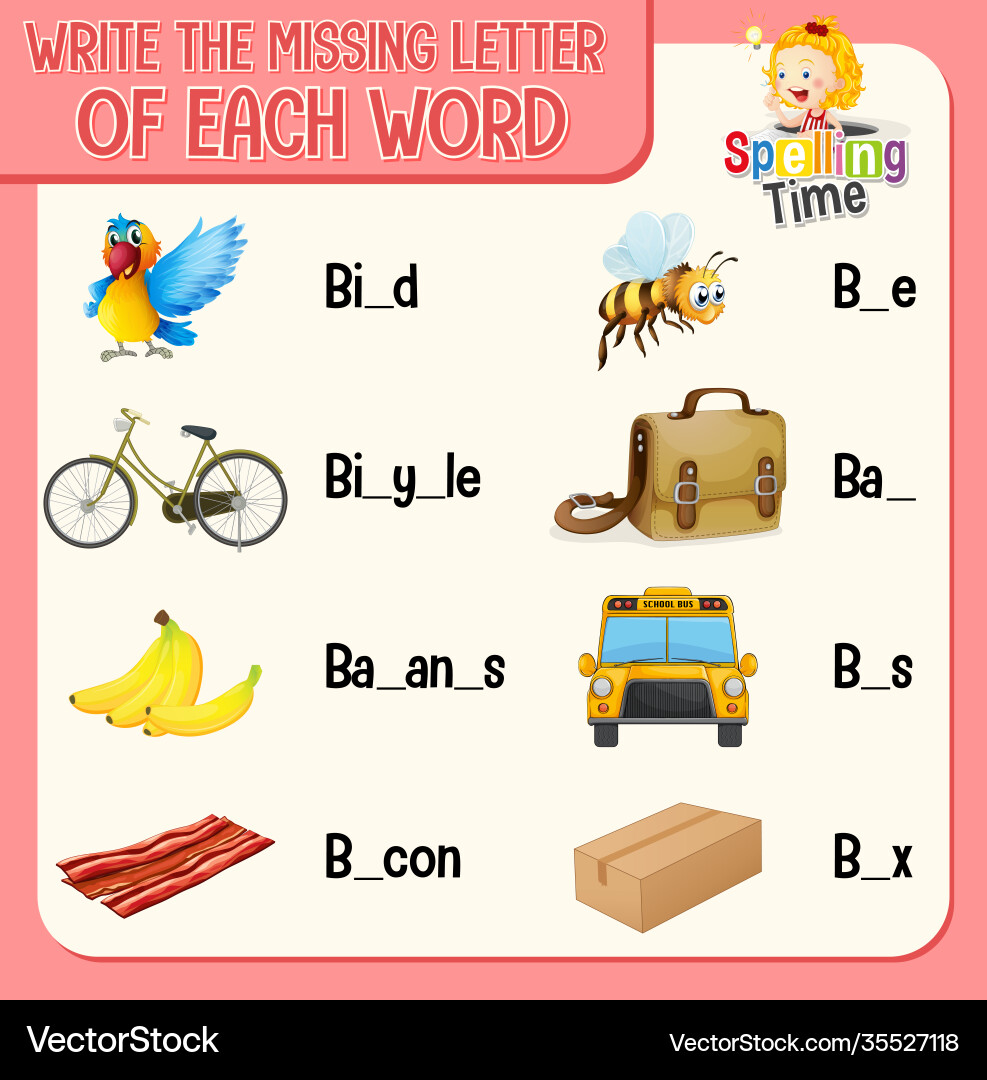 Write missing word