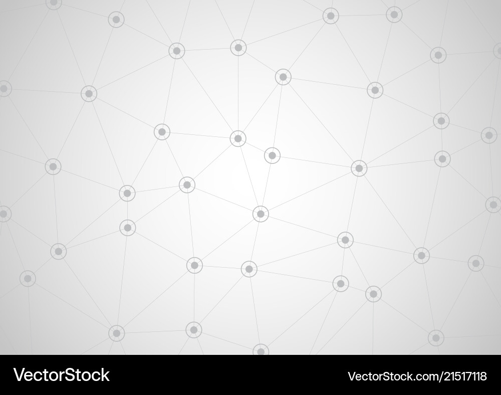Network connections background with connecting vector image