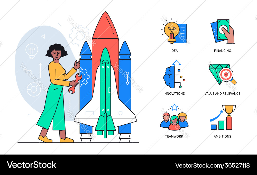 Project development - colorful flat design style Project development - colorful flat design style vector image