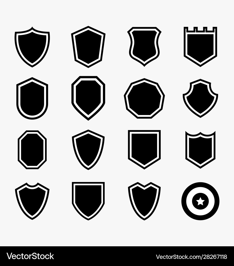 Shield icon Shield icon vector image
