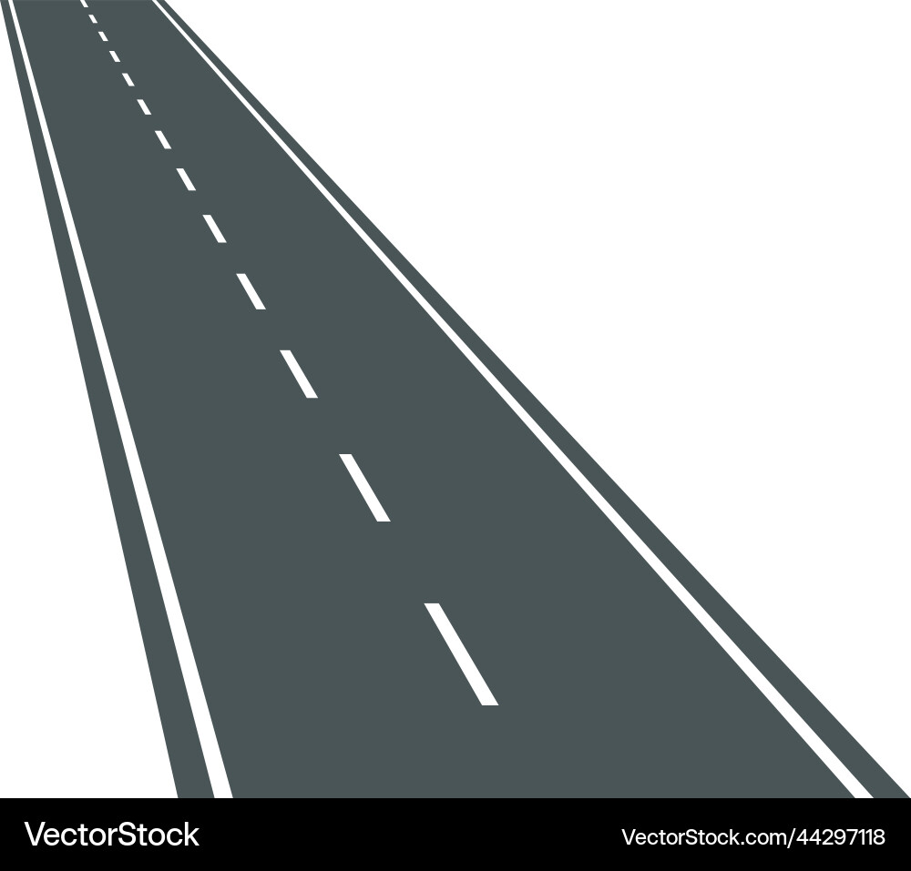 Straight path asphalt way road street pathway Straight path asphalt way road street pathway vector image