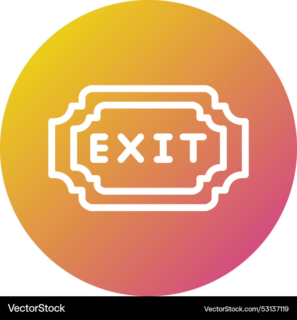 Exit icon design Vector Image