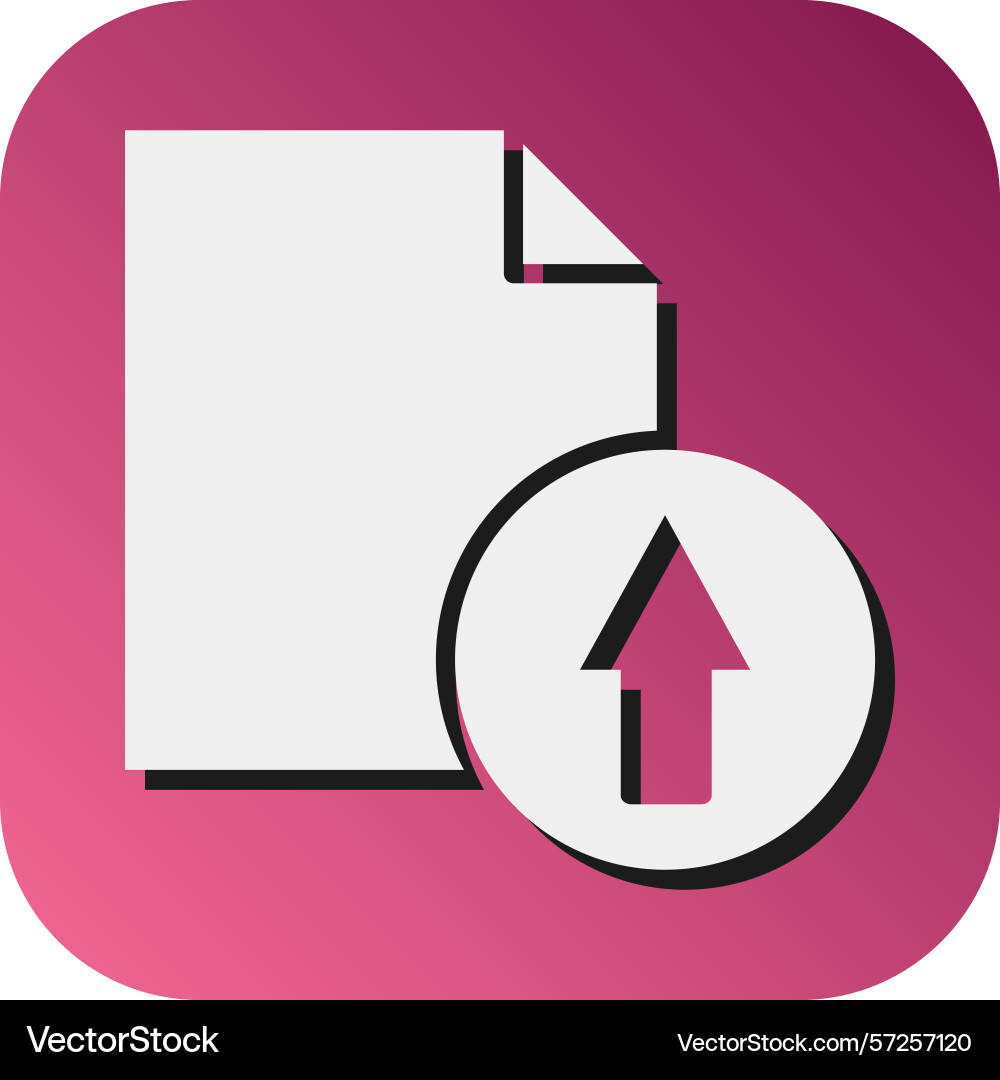 Export file glyph gradient background icon vector image