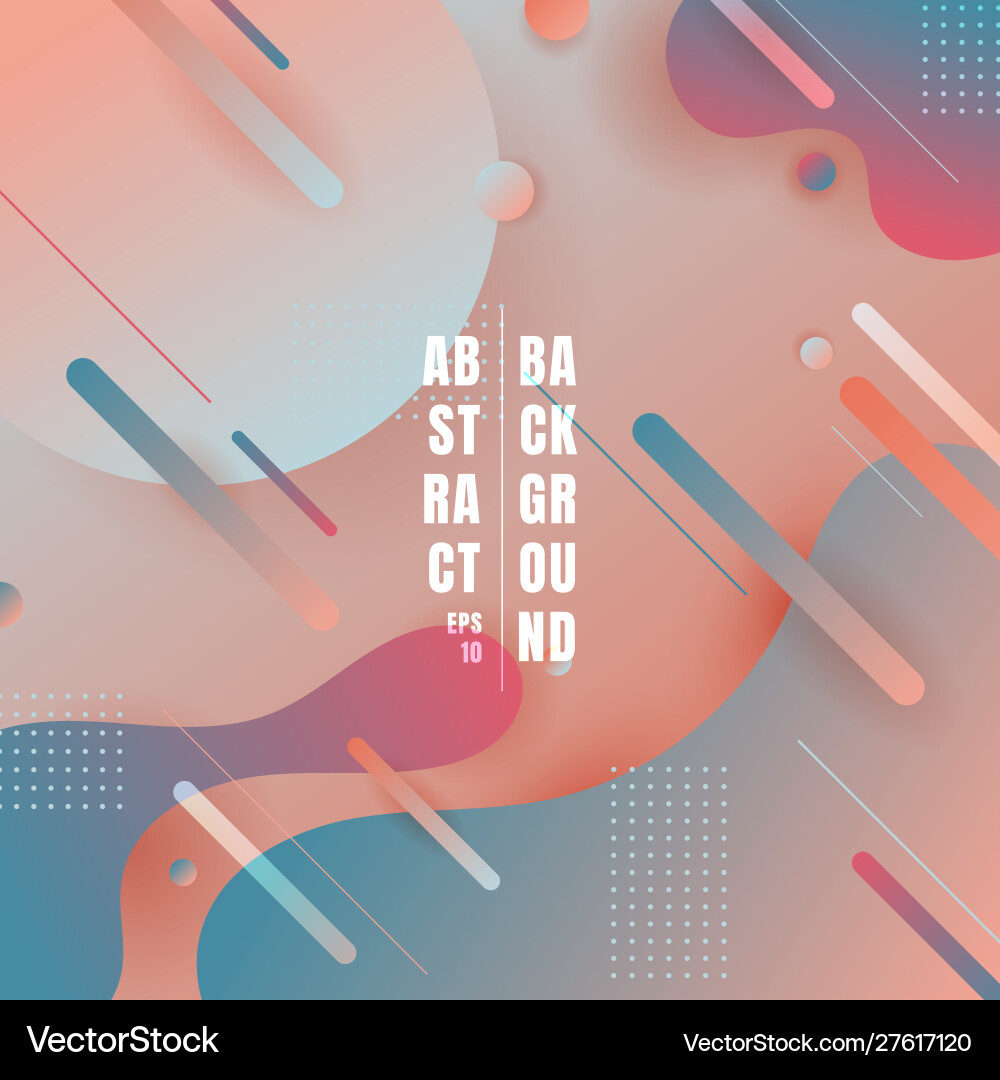 Fluid Abstract Shapes - Diagonal Gradient Vector Image