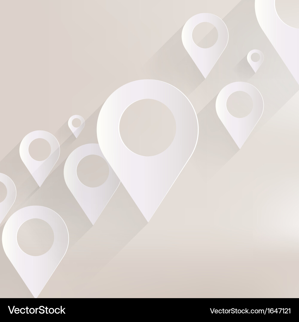 Map Pointer Icon Set vector image