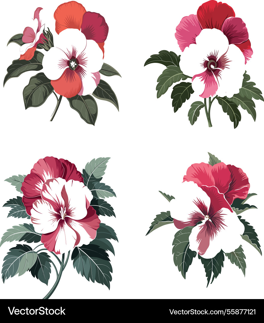 Süßes Kunstwerk für Balsamblüte Süßes Kunstwerk für Balsamblüte vektorbild