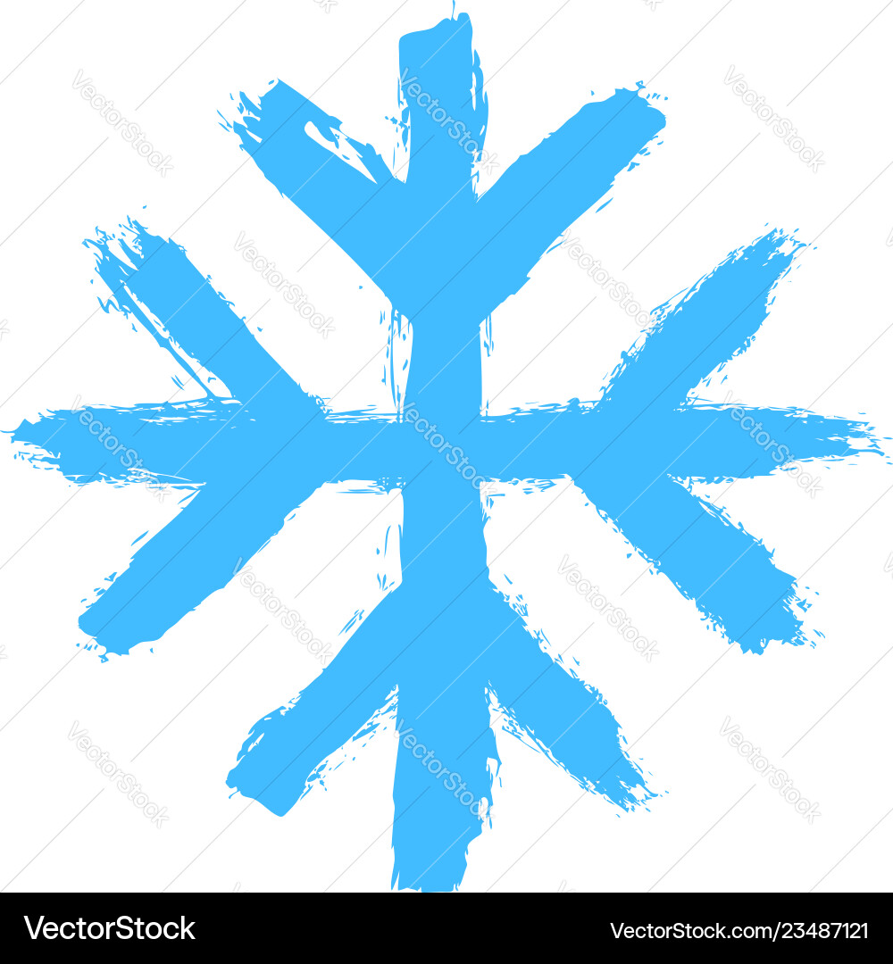 Snowflake 07 from set 05 drawing of a snow flake Snowflake 07 from set 05 drawing of a snow flake vector image