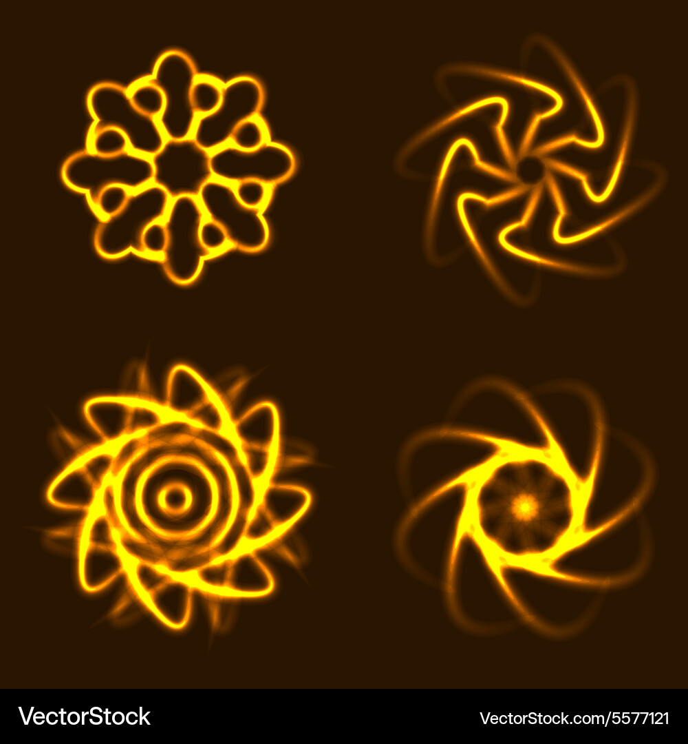 Sun elements with adaptation to background part 2 Vector Image
