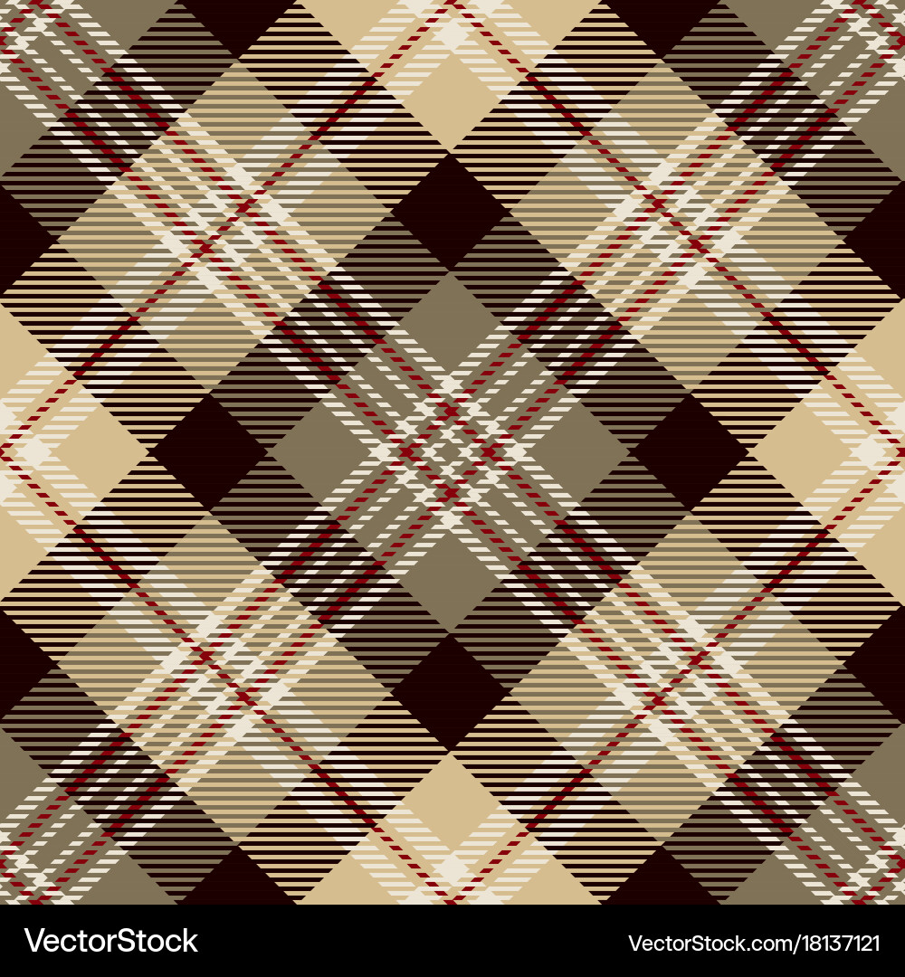 Tartan Pattern Background Vector Image