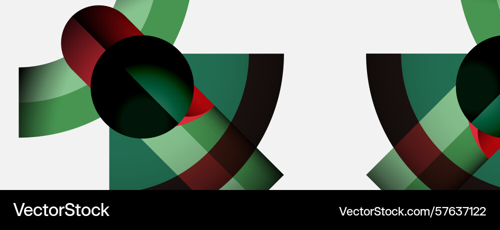 Abstract composition features overlapping shapes Abstract composition features overlapping shapes Vector Image