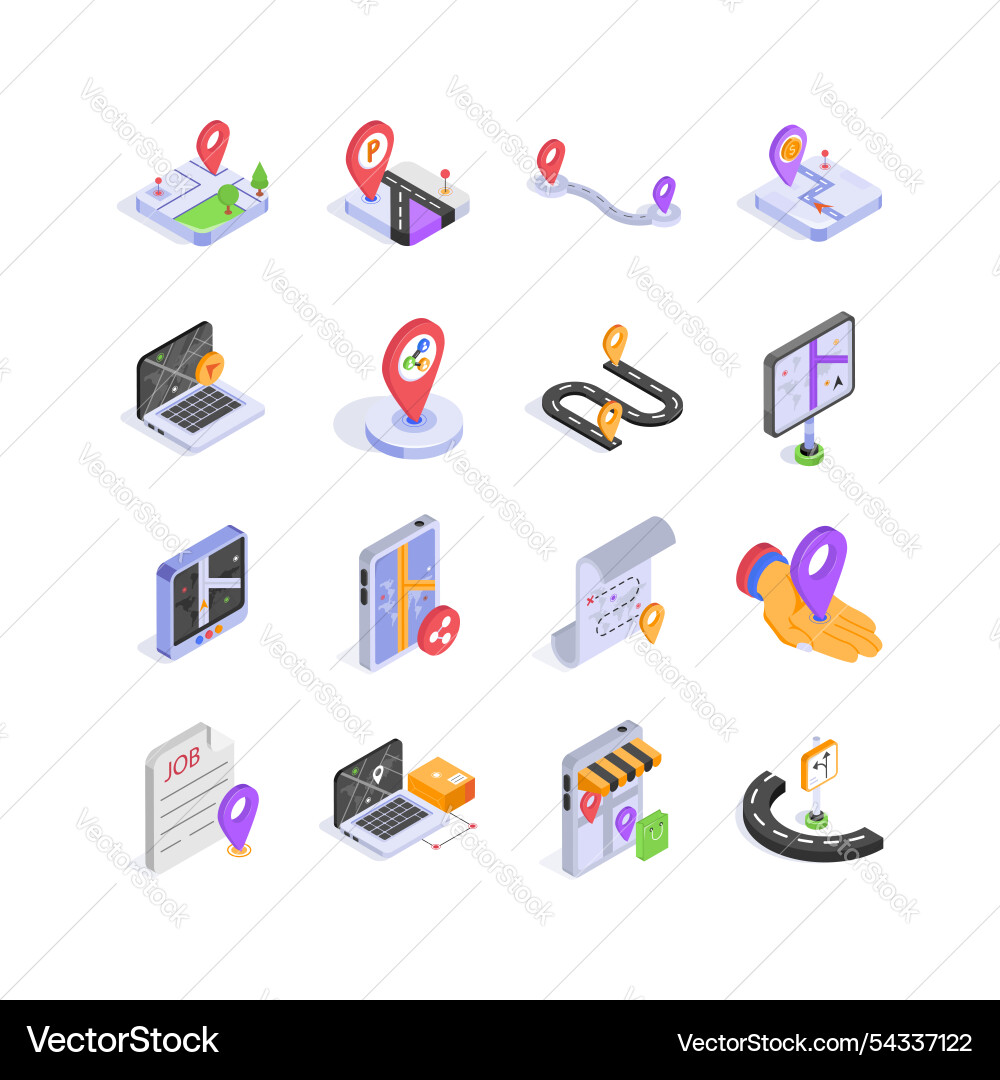 Creatively crafted amazing maps and navigation Vector Image