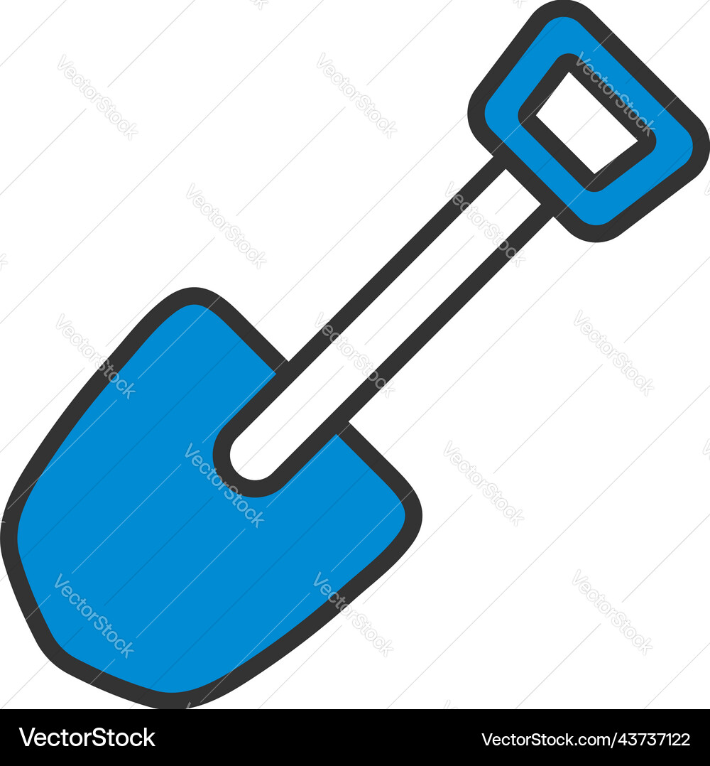 Icon of camping shovel vector image